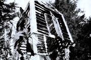 Pinhole Photo of Copper House on stilts